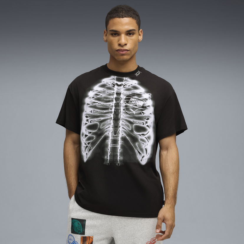 T-shirt Puma Hooptopia Hoopray Vision Graphic T-Shirt Sort | 632879_01
