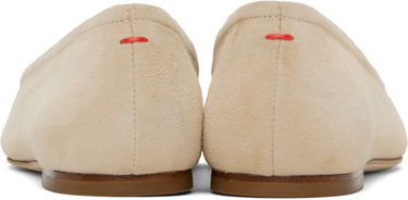 Tøj Aeyde Aeyde Delfina Suede Ballerina Flats Beige | A11-FL-MNLR08FL17-SS25-957-017, 1