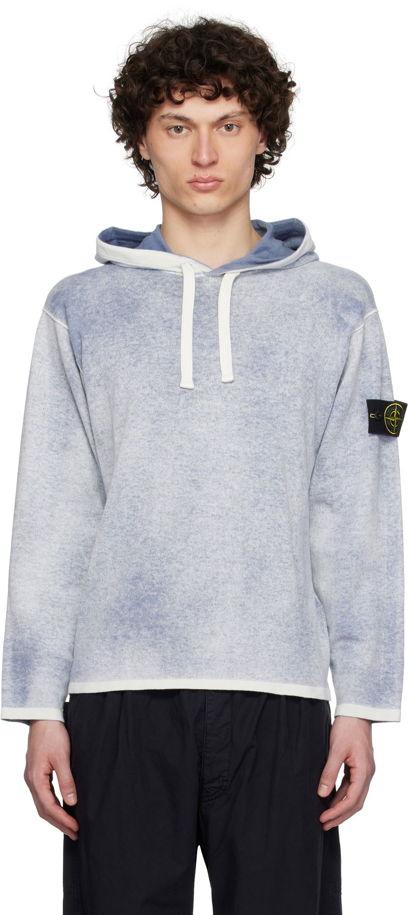 Sweatshirt Stone Island Stone Island Raw Hand Light Reversible Hoodie Blå | K1S15 5100029 S00Z2