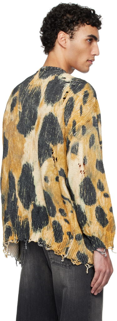Sweater R13 R13 Printed Oversized Cardigan Gul | R13WY198-Y191B, 2