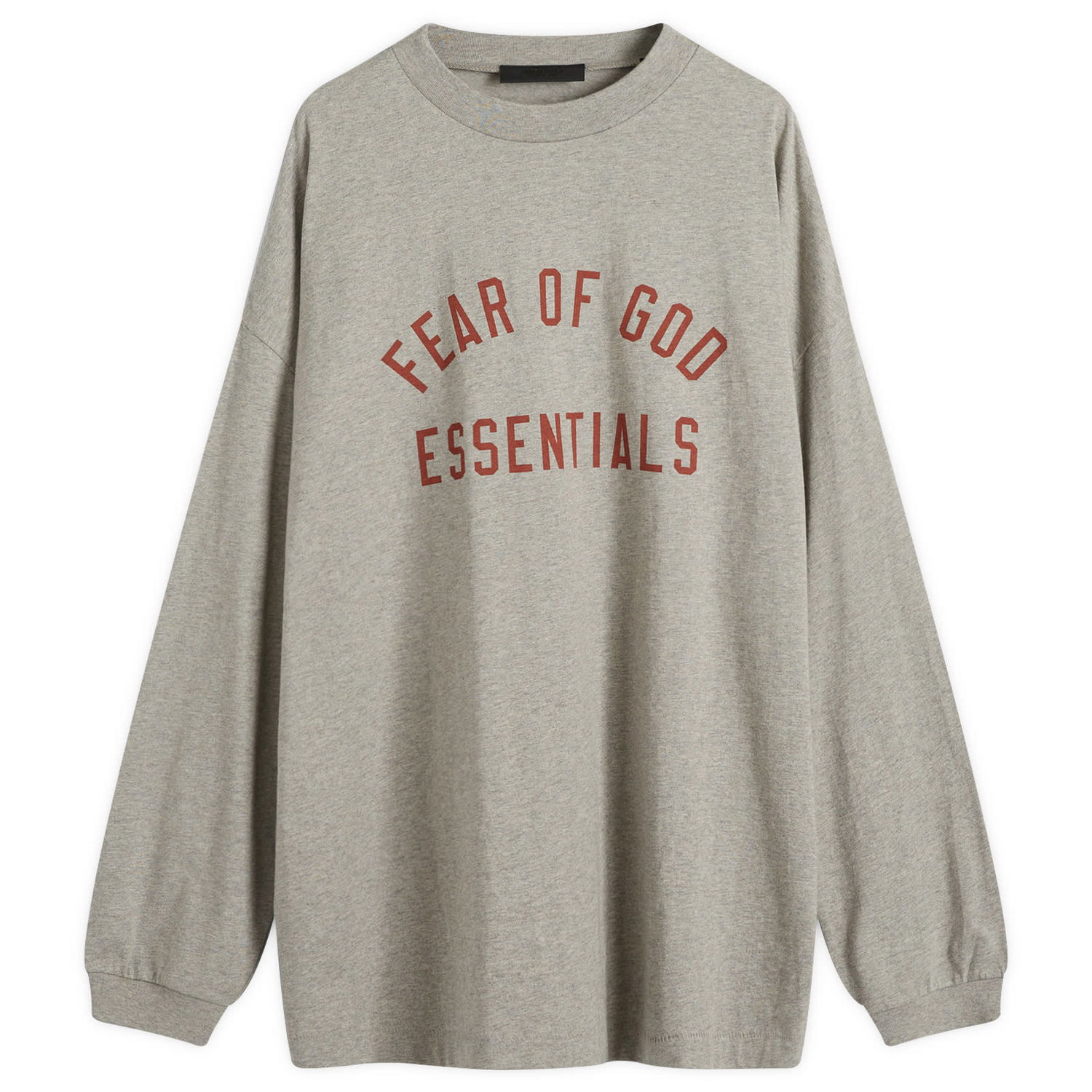 T-shirt Fear of God Essentials Long Sleeve Jersey T-Shirt Grå | 125BT244201F, 1