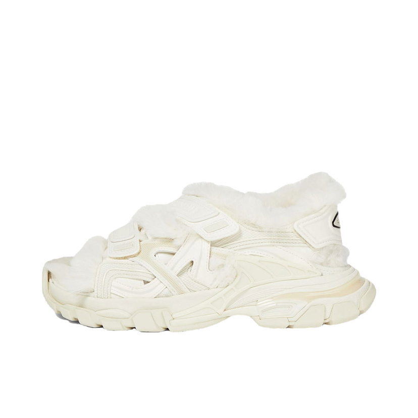 Sneakers og sko Balenciaga Track Sandal Fake Fur Beige W Hvid | 668560W3CQ39700