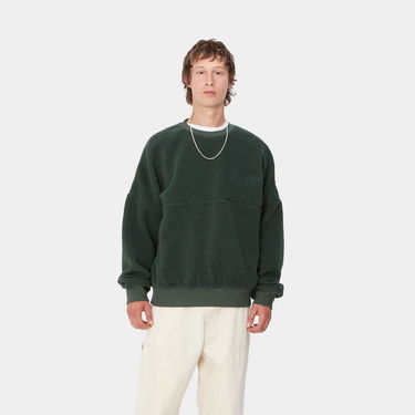 Sweatshirt Carhartt WIP Fleece Sweatshirt Grøn | I033991_9, 0
