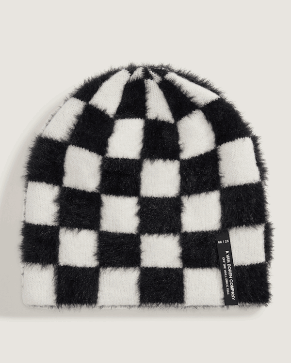 Beanie Vans Plaimor Fuzzy Checkerboard Beanie Flerfarvet | VN000QAVY28, 0