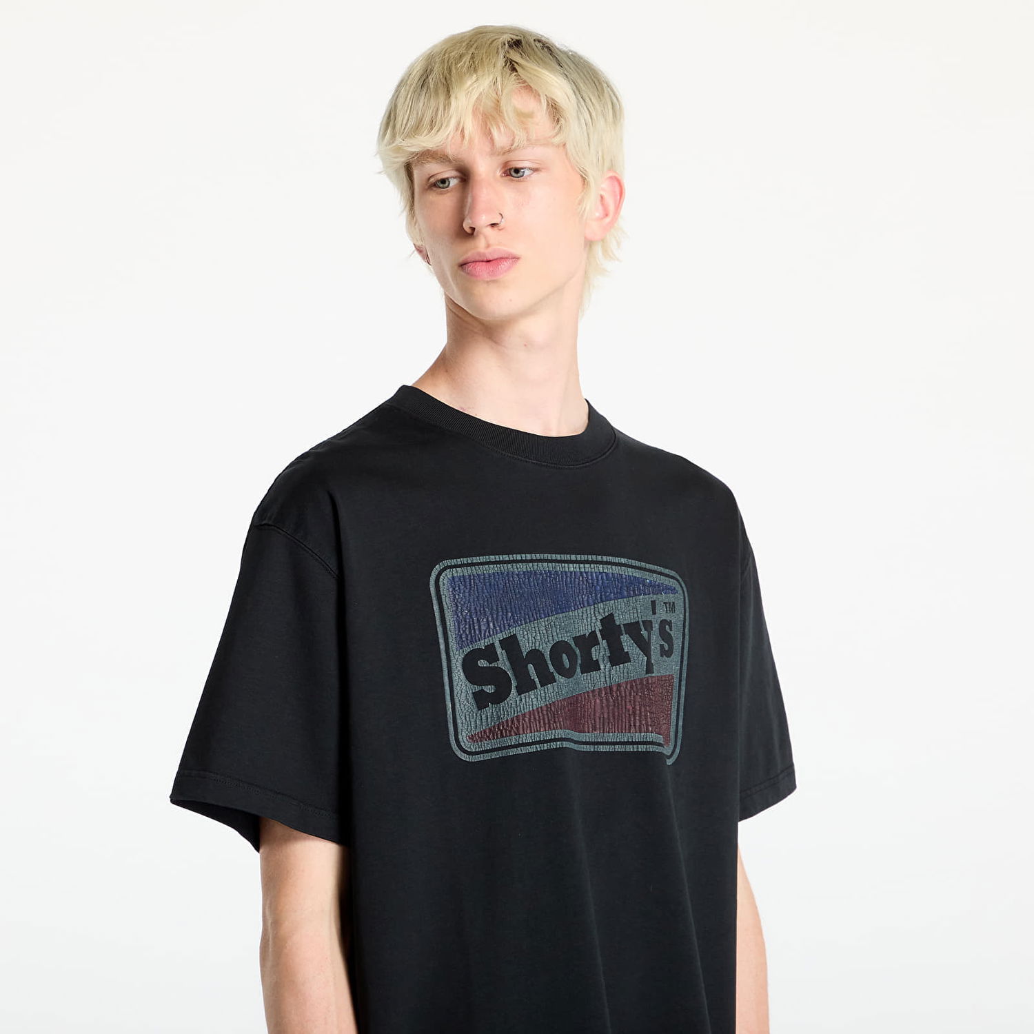 T-shirt Pleasures Box Logo Heavyweight T-Shirt Black Sort | P24F002 BLACK, 1