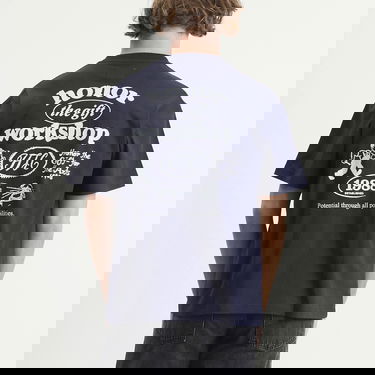 T-shirt Honor The Gift Workshop Community 1988 T-Shirt Mørkeblå | HTG250391-NVY, 3