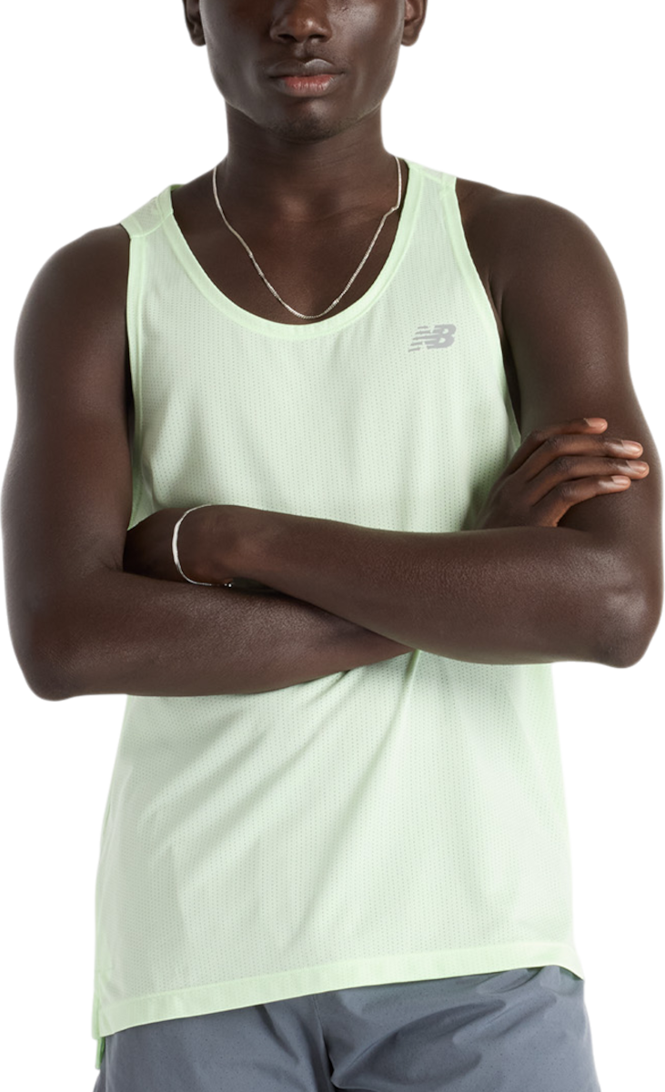 Tanktop New Balance Athletics Singlet Grøn | mt41250-mew