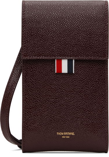Tegnebog Thom Browne Leather Crossbody Phone Pouch Brun | MAC113A-03542, 0