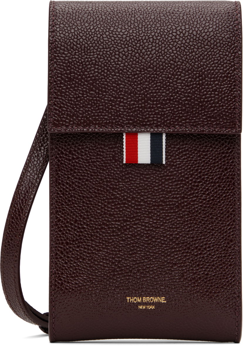 Tegnebog Thom Browne Leather Crossbody Phone Pouch Brun | MAC113A-03542