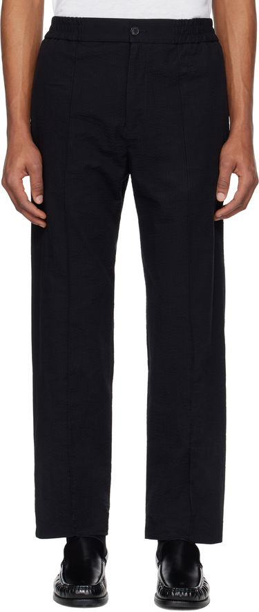 Bukser A.P.C. A.P.C. Joaquin Textured Straight-Leg Trousers Sort | COGXU-H08454, 0