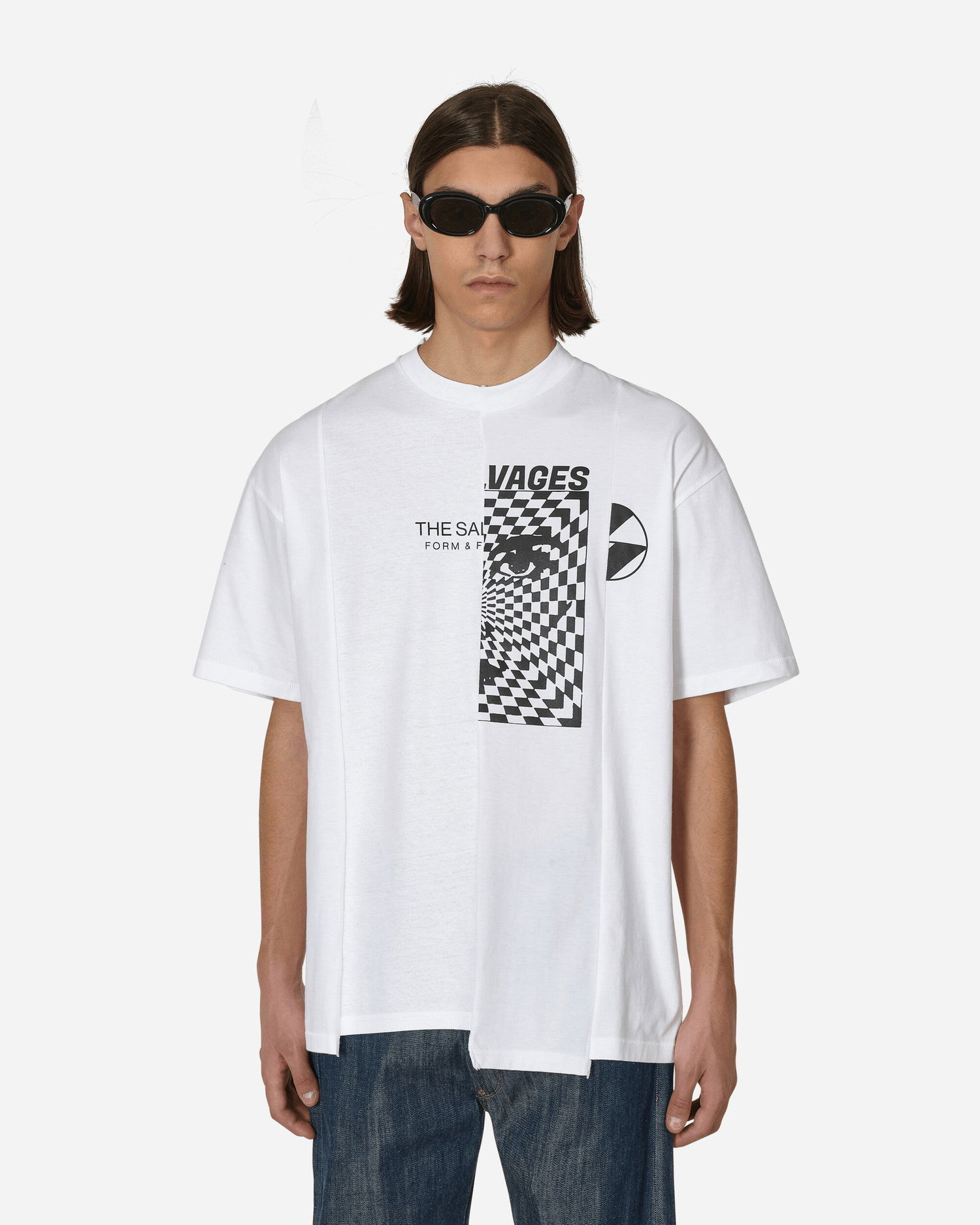 T-shirt The Salvages Reconstructed T-Shirt Hvid | SS230624WHT WHITE, 1