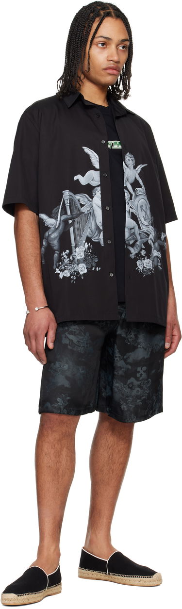 Shorts Off-White Off-White Jacquard Fresco Bowling Shorts Sort | OMCB092S25FAB0020200, 3