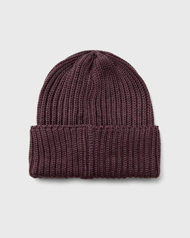 Beanie Needles Watch Cap Merino Wool Beanie Lilla | PU063-B-PLUM, 1