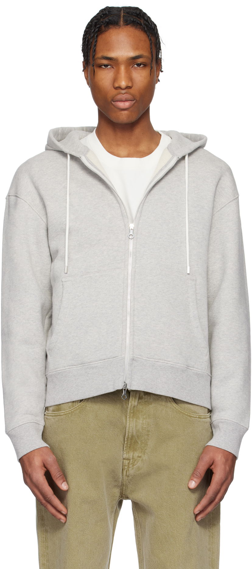 Sweatshirt OUR LEGACY Our Legacy Rascal Zip-Up Hoodie Grå | M2256RG