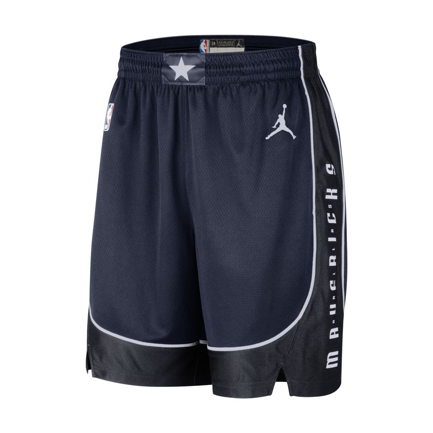 Shorts Jordan NBA Dri-FIT Dallas Mavericks Statement Edition 2022 Swingman Shorts Sort | DO9427-419, 0