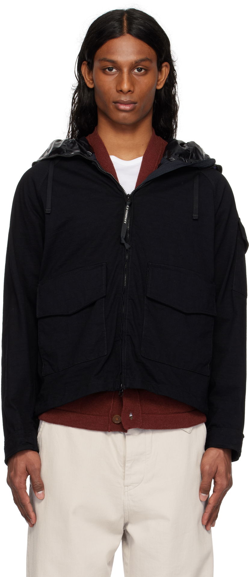 Parka C.P. Company C.P. Company Knitted Nylon Explorer Jacket Sort | 18CMOW223A-110320G