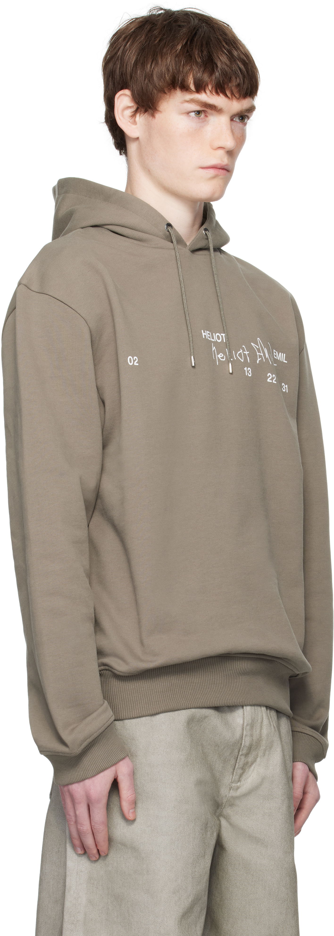 Sweatshirt HELIOT EMIL Heliot Emil Fulgens Hoodie Grå | PREAW25_M_08_081_DST19, 1