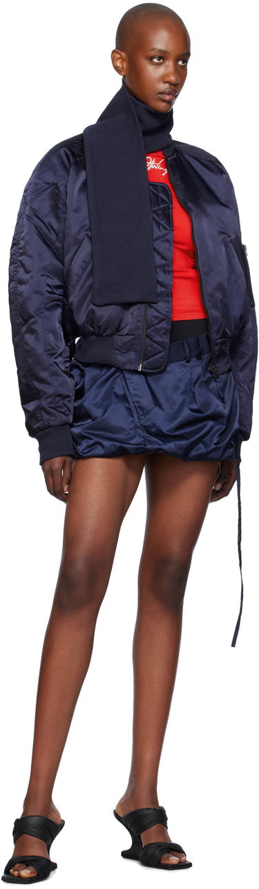 Bomberjakke Ottolinger Ottolinger Scarf Bomber Jacket Mørkeblå | 1090604221, 3