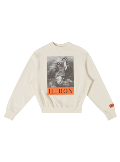 Sweater HERON PRESTON NF Heron Crewneck Hvid | HWBA014C99JER0030110