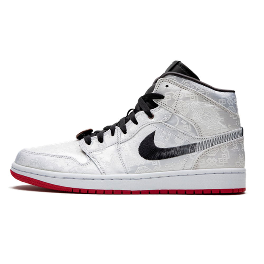 Sneakers og sko Jordan CLOT x Air Jordan 1 Mid "Fearless" Grå | CU2804-100, 0