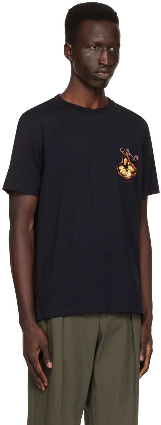 T-shirt Paul Smith Paul Smith Orchid Graphic T-Shirt Sort | M1R-697P-MP4286-79, 1