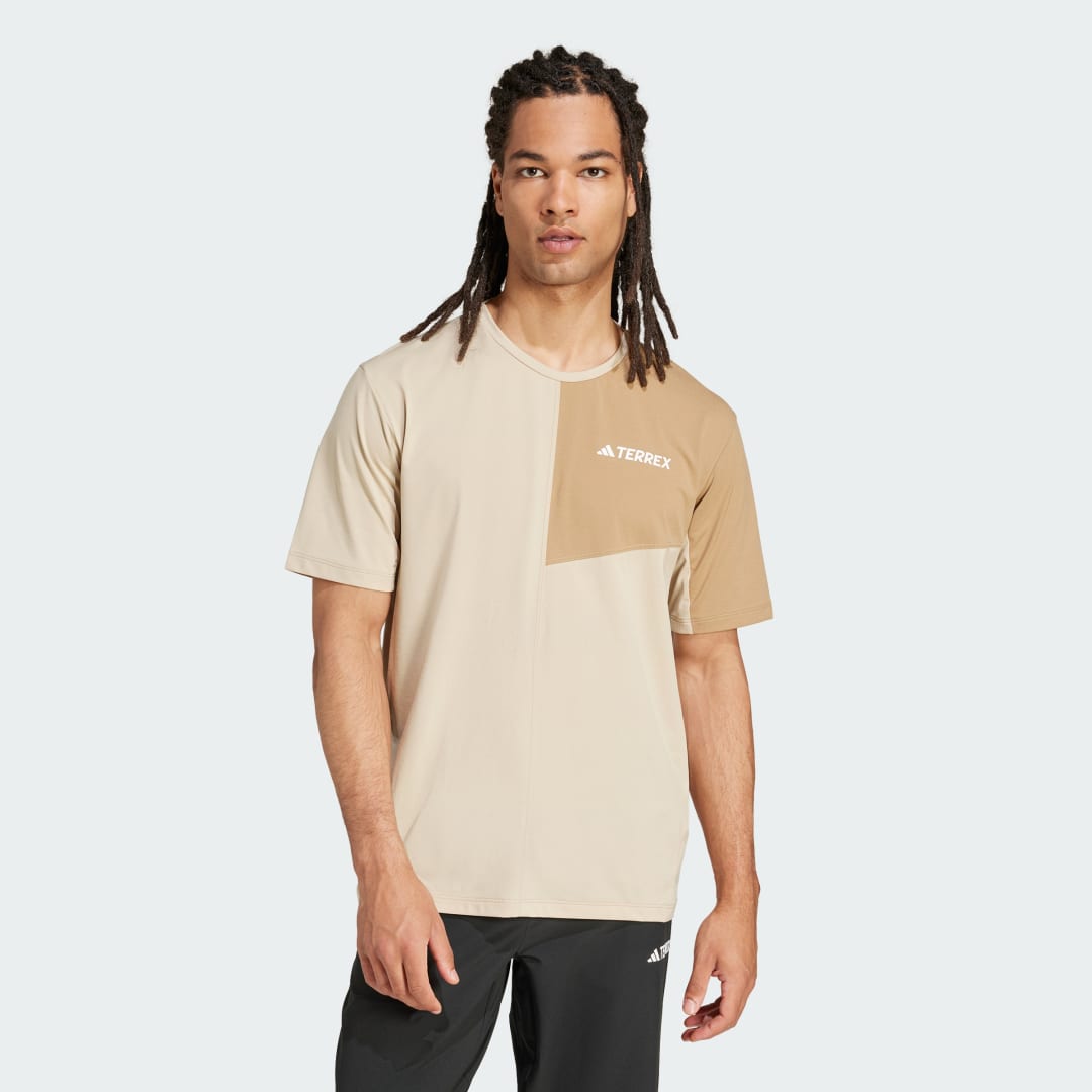 T-shirt adidas Performance Terrex Multi Climacool T-Shirt Beige | JD2105, 0