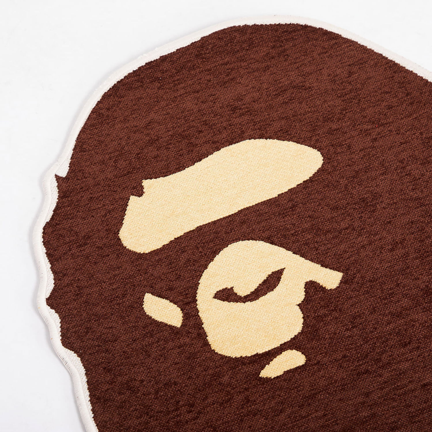 Home decor BAPE A Bathing Ape Small Ape Head Rug Brun | 001HOJ801011M-BRN, 1