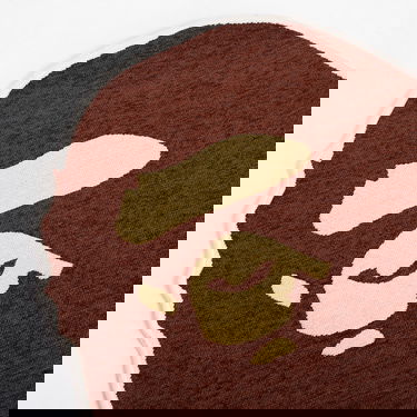 Home decor BAPE A Bathing Ape Small Ape Head Rug Brun | 001HOJ801011M-BRN, 1