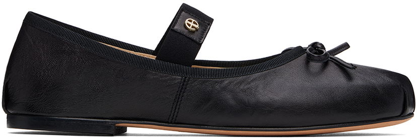 Sneakers og sko Anine Bing Anine Bing Jolie Ballerina Flats Sort | A-14-0214-000