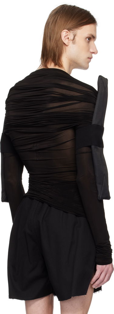 Shorts Rick Owens Rick Owens Hollywood Sheer Long Sleeve T-Shirt Sort | RR01E5200 BZCD, 2