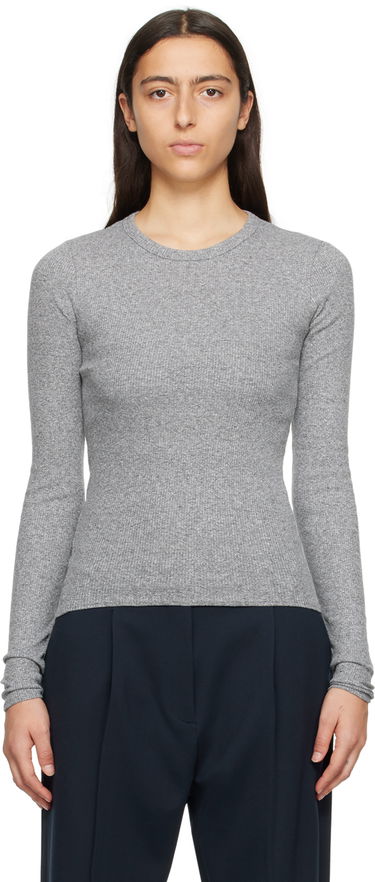 Sweater rag & bone Essential Long Sleeve T-Shirt Grå | WCC22FT014ER14, 0