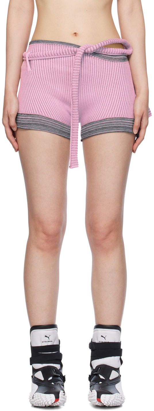 Shorts Ottolinger Ottolinger Knit Shorts Lyserød | 708501