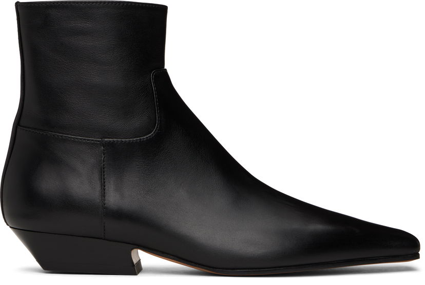 Tøj Khaite Khaite Marfa Ankle Boots Sort | F1066-824