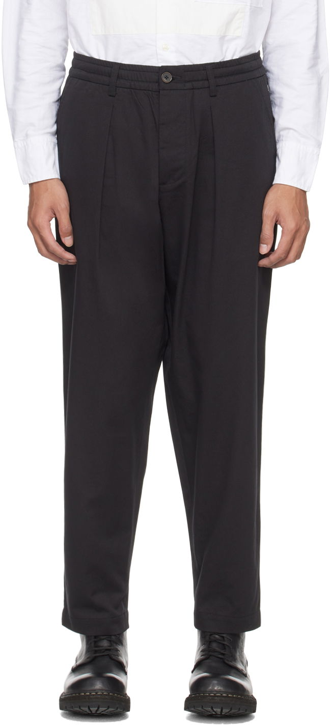 Bukser Universal Works Universal Works Pleated Trousers Sort | 00134
