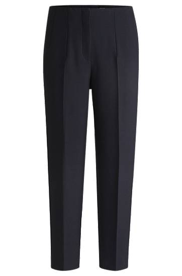 Bukser BOSS Relaxed Fit Stretch Trousers Mørkeblå | 50511953
