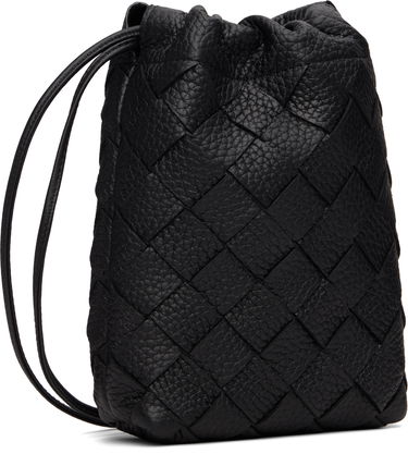 Tegnebog Bottega Veneta Bottega Veneta Vertical Woven Leather Pouch Sort | 838786V5I538803, 2