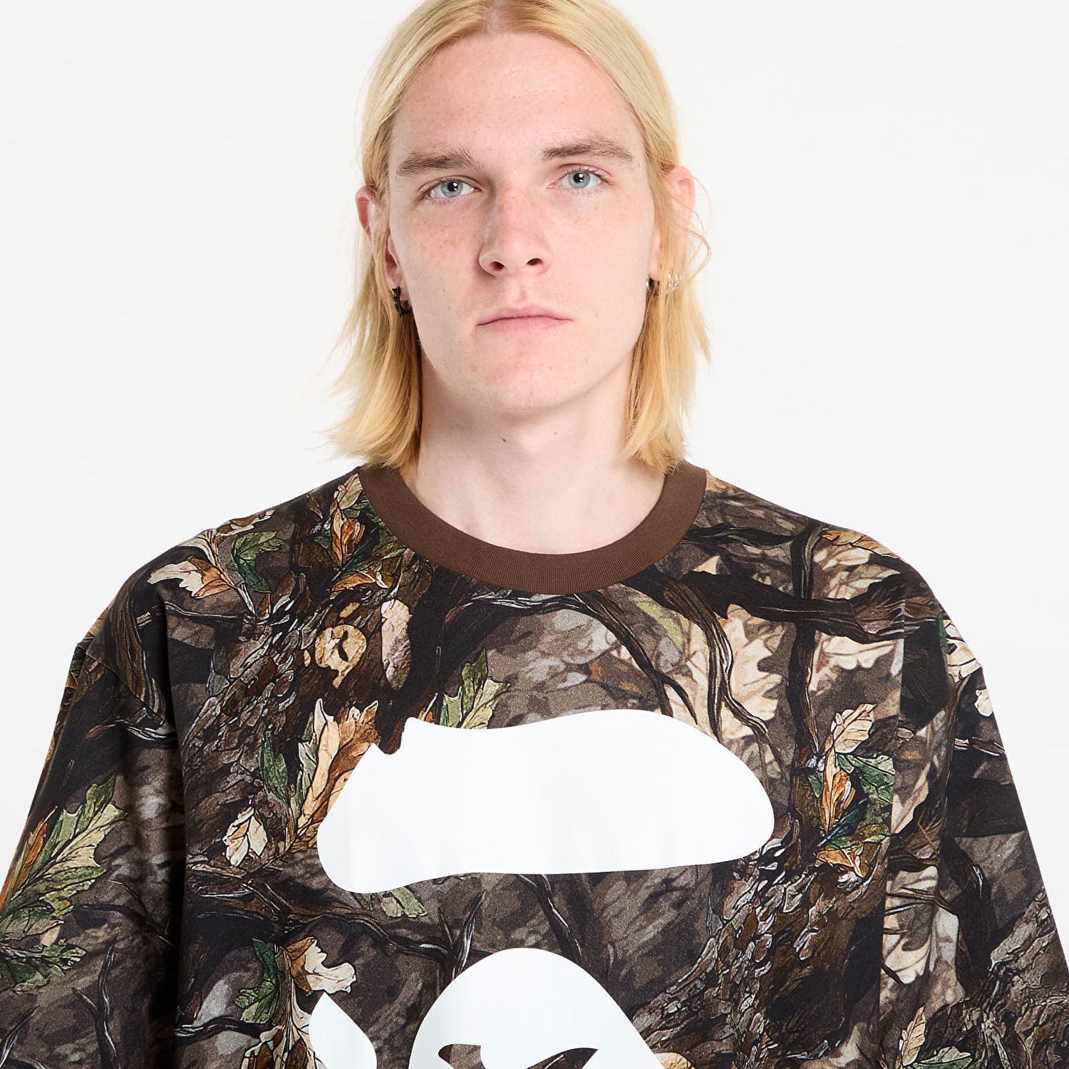 T-shirt BAPE Tree Edge Camo Ape Face Relaxed Fit T-Shirt Flerfarvet | 001CSL801012MBRW, 1
