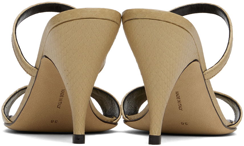 Tilbehør The Row The Row Vika Heeled Sandals Beige | F1548-E14, 1