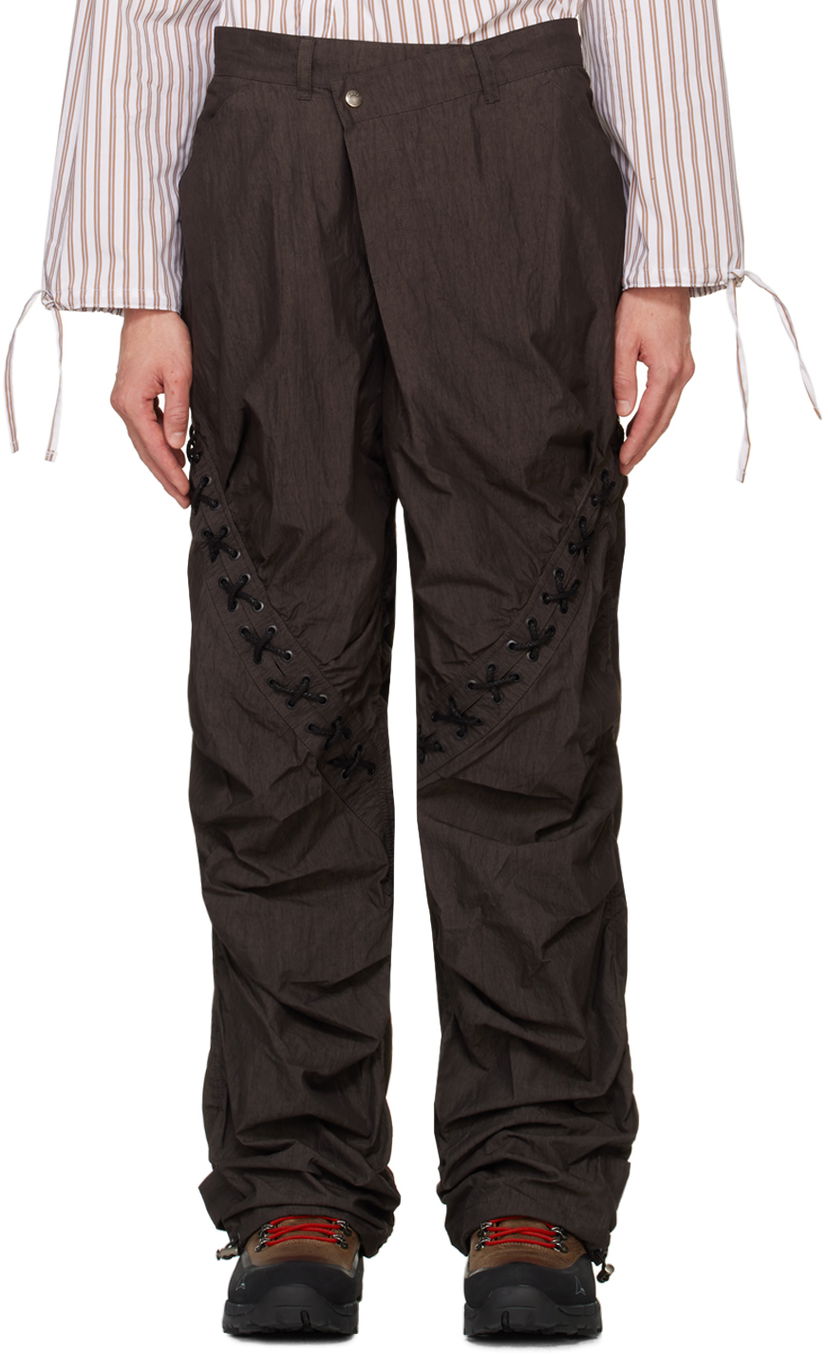Cargo bukser Andersson Bell Lace-Up Trousers Sort | apa737m