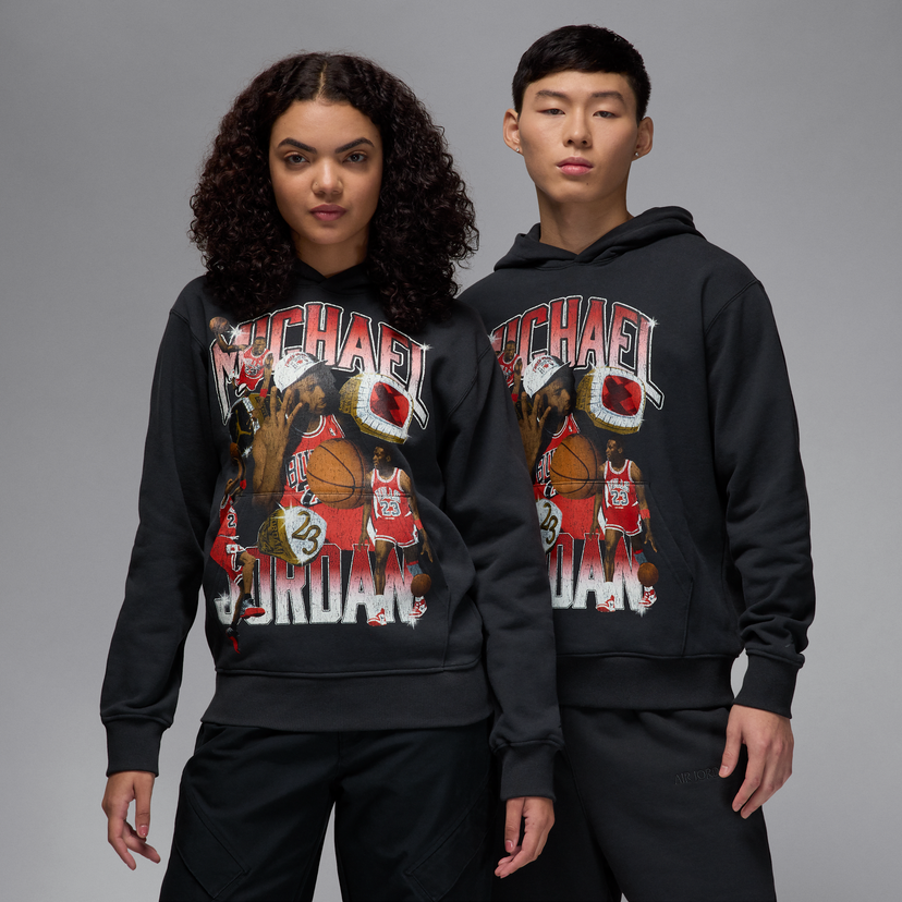 Sweatshirt Jordan Jordan Flight Fleece Graphic Print Hoodie Sort | HJ4396-045