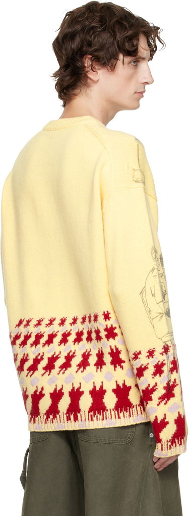 Sweater JW Anderson Jacquard Knit People Graphic with Abstract Motif Sweater Flerfarvet | KW1439-YN0373, 2