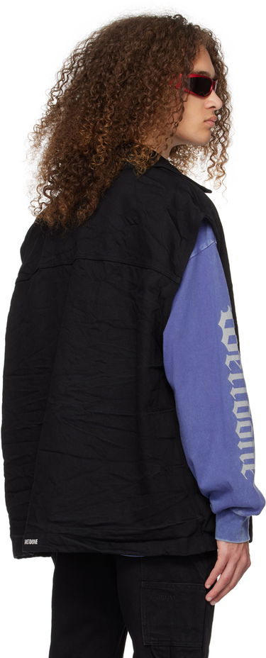 Vest We11done We11done Oversized Denim Vest Sort | WD-DV0-24-394-U-BK, 2