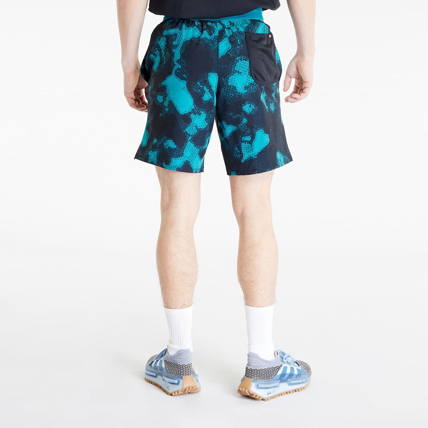 Shorts Under Armour Project Rock Printed Woven Short Coastal Turkis | 1377438-722, 1