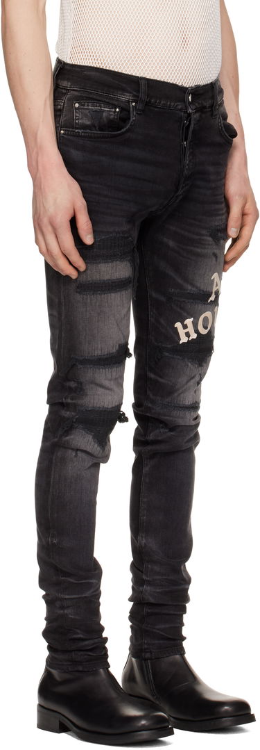 Jeans AMIRI AMIRI 'Hollywood' Repaired Jeans Blå | AMDNSY1152, 4