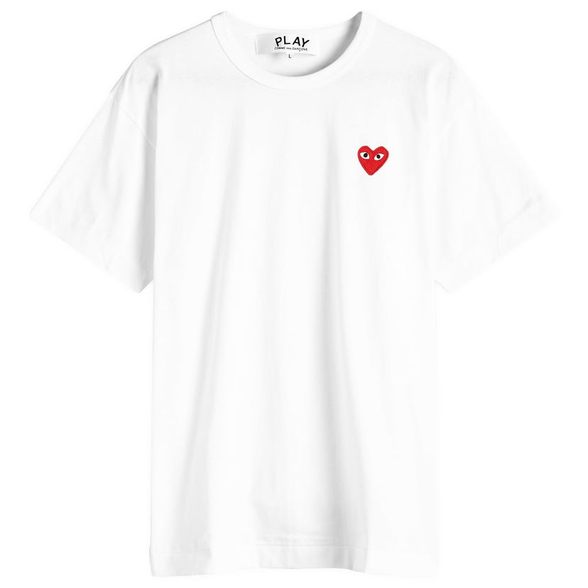 T-shirt Comme des Garçons Play Logo T-Shirt Hvid | AX-T108-051-2