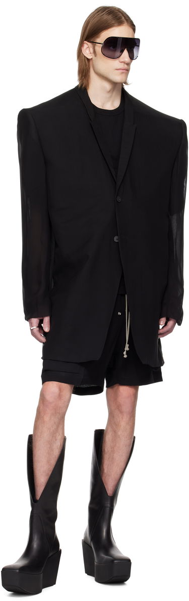 Jakke Rick Owens Rick Owens Tatlin Blazer Sort | RR01E5752 S, 3