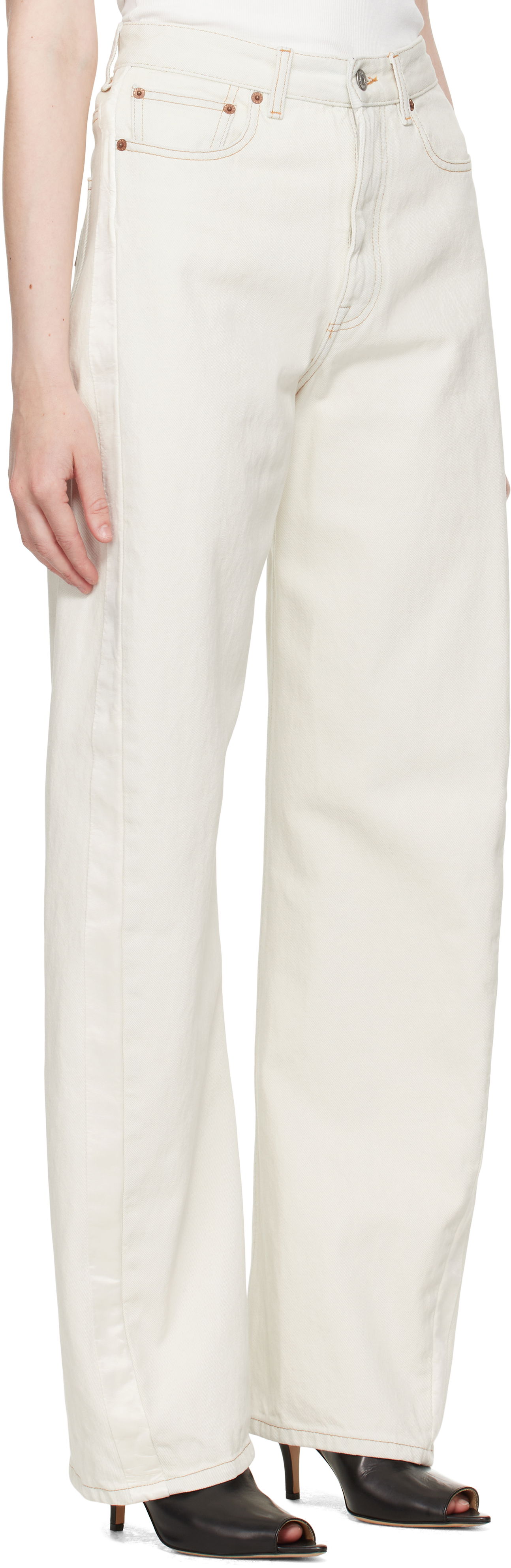 Jeans Maison Margiela MM6 Maison Margiela 5 Pocket Jeans Hvid | S62LB0190 M30018, 1