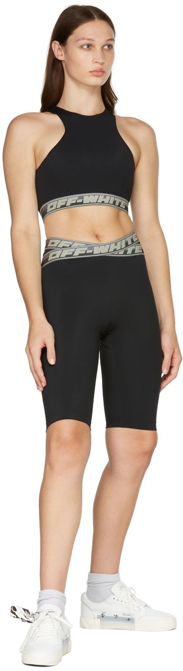 Shorts Off-White Off-White Logo Band Cycling Shorts Sort | OWVH020F21JER0011000, 3