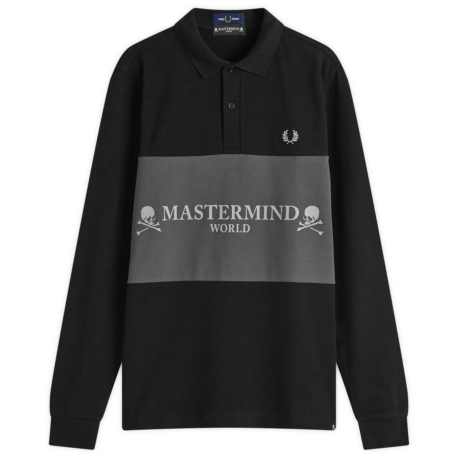 Polo skjorte Fred Perry Long Sleeve Polo Shirt Sort | SM8175-BLK, 0