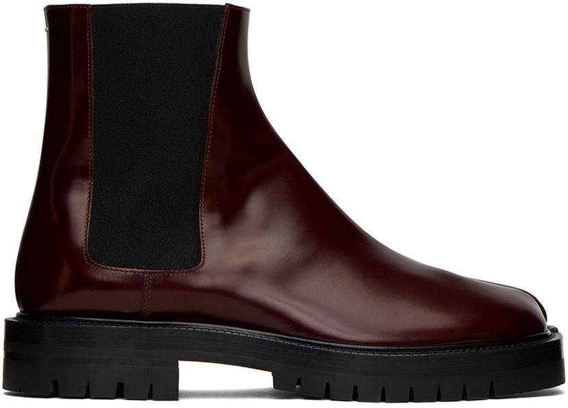 Sneakers og sko Maison Margiela Tabi County Chelsea Boots "Burgundy" Brun | S57WU0275 P3827